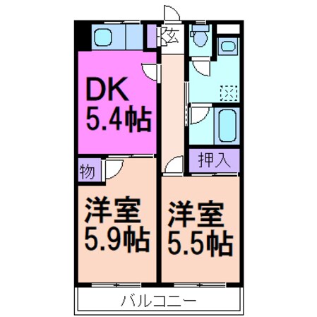 ライブハウスⅡの物件間取画像